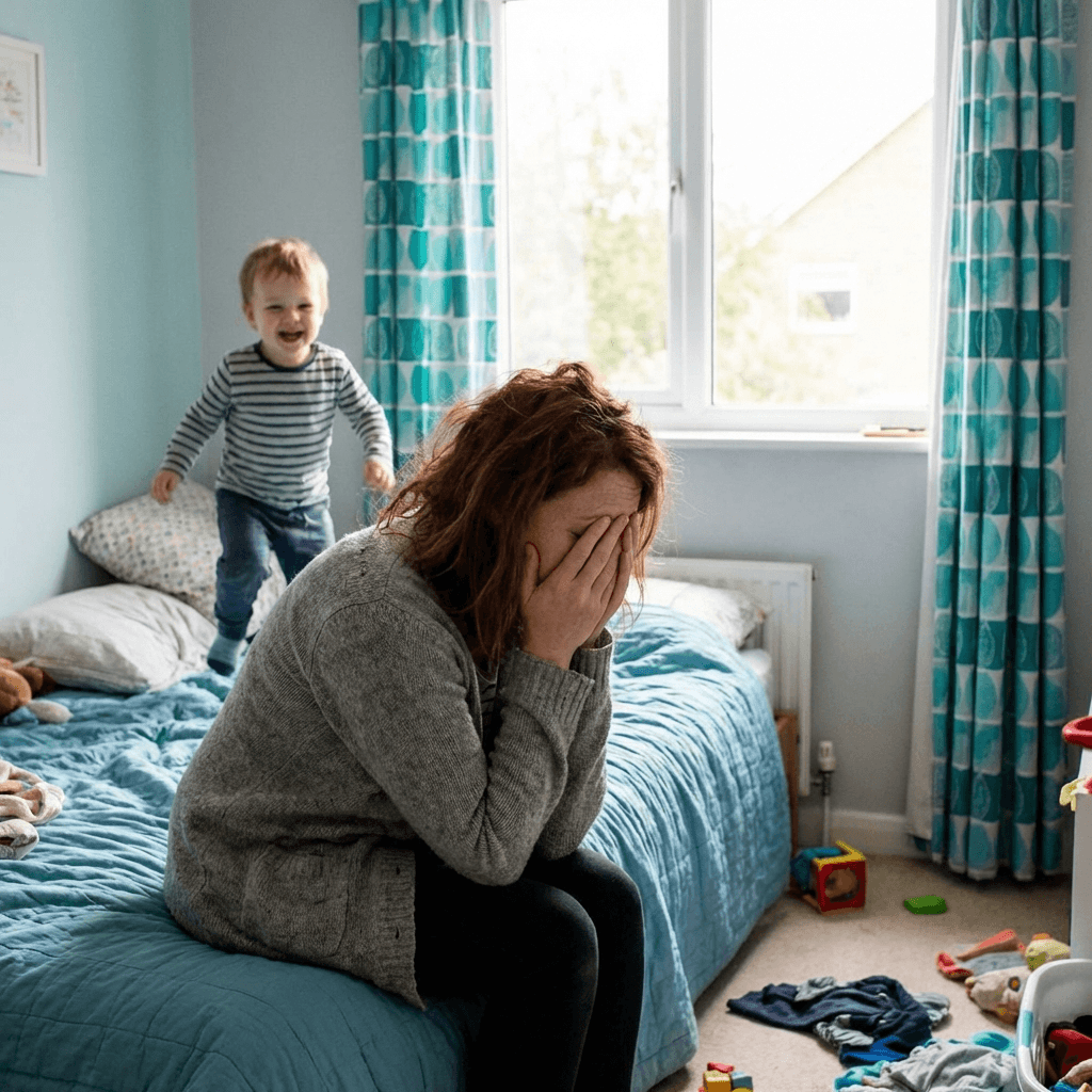 Anya öleli gyermekét